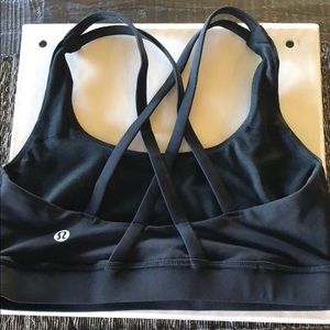 Lulu sports bra cross cross